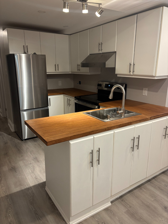 Newly Renovated Kitchen - 2 Bedroom Basement with Laundry in Annex