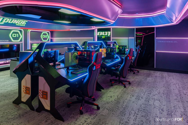 Gaming Room - Aperture Apartments