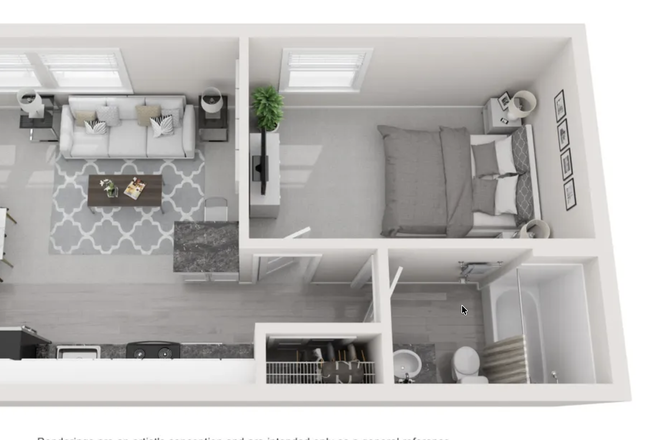 Aspen Chase 1 bedroom floor plan - Aspen Chase