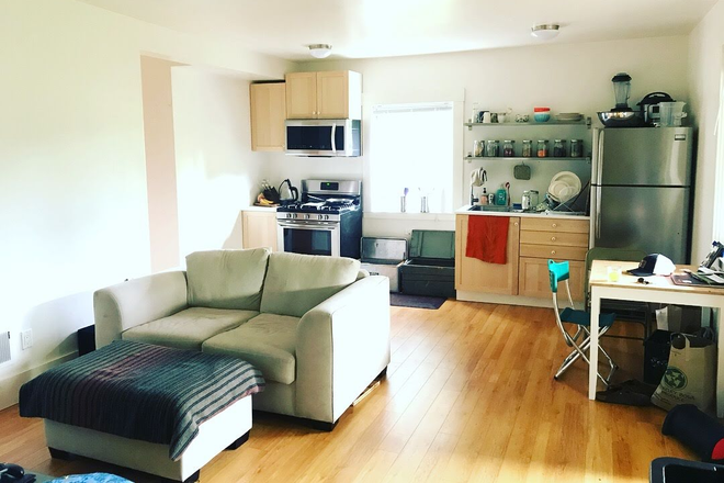 Looking at kitchen from bedroom - in-law apt