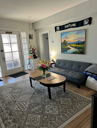 Living room entry - Updated 3 bed/ 1 bath right next to the Greenline-