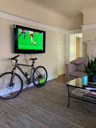 TV in Living Room - Private room in lower duplex unit close to Ashby BART