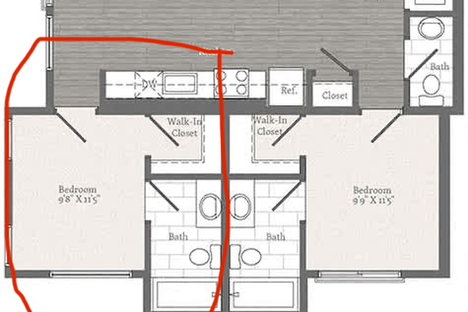 Floorplan - 2255 Wisconsin Ave Apartment