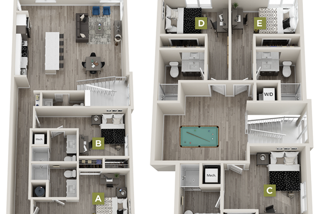 Floorplan of the entire unit - The Cloisters Miami