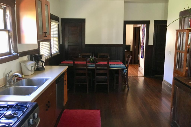 kitchen and dinning lower unit - Spacious & Bright Furnished Rooms - short or longer term lease