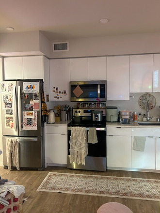 KItchen - Furnished Cal Student Sublet - Walk to Campus, W/D & Gym, Available Now, $1300 Includes Utilities