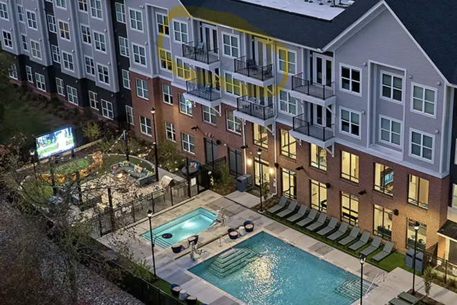 Location of room and its balconies - Brand new apartment with two balconies overlooking the back of the property.