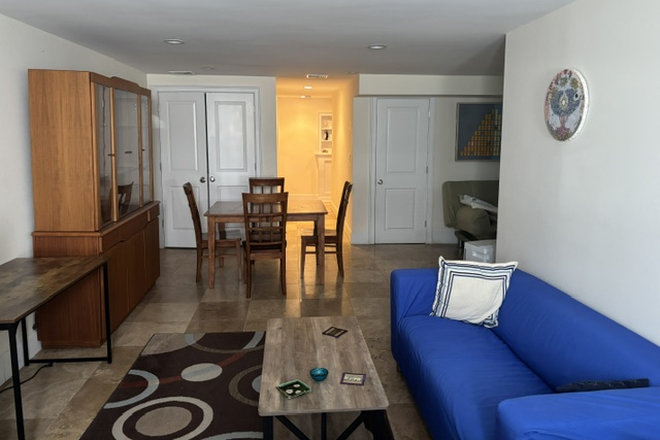 Living/Dining Area - Furnished one-bedroom in Somerville