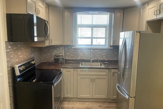kitchen - one bedroom just over East Side line in Oak Hill Pawtucket heat and hot water inc