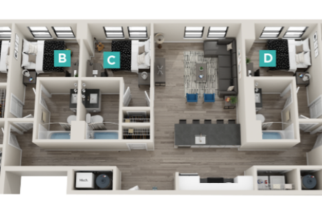 Floorplan - The Standard at College Park Apartments