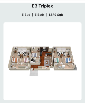 Layout - Cottages of Boone Apartment