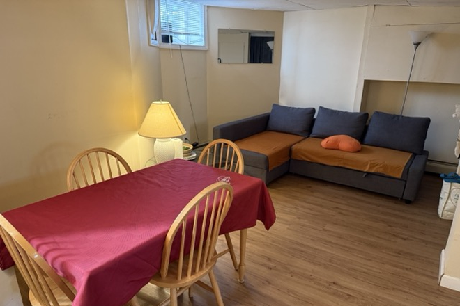 Living Room - This one bedroom apartment is for one person at Powder House Square. 5 minute walk to Tufts.