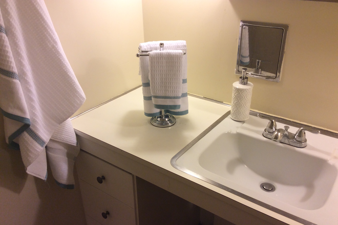 Bathroom Sink in Bedroom 1 - LEGACY HOUSE / 1 ROOM furnished, en-suite, walking distance to UMD (utilities included)