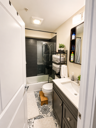 Bathroom - Modern 2 Bedroom Apartment Jamaica Plain