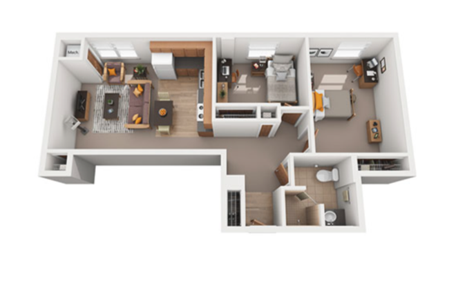 Floorplan - Euclid3 Apartment Sublet