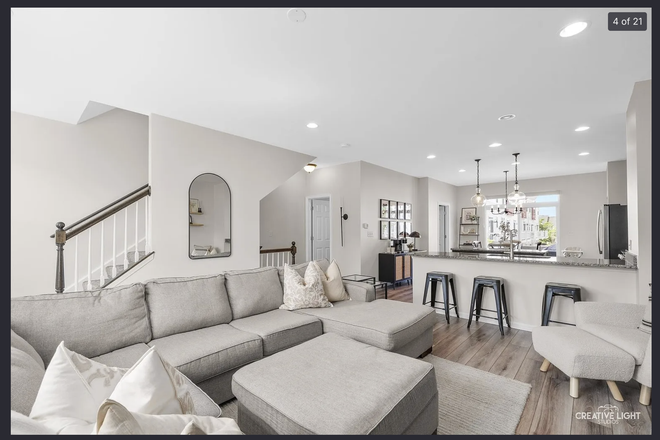 Living room - Gramercy square Aurora Townhome