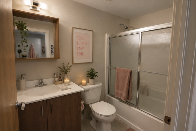 Bathroom - The Ledges Apartments