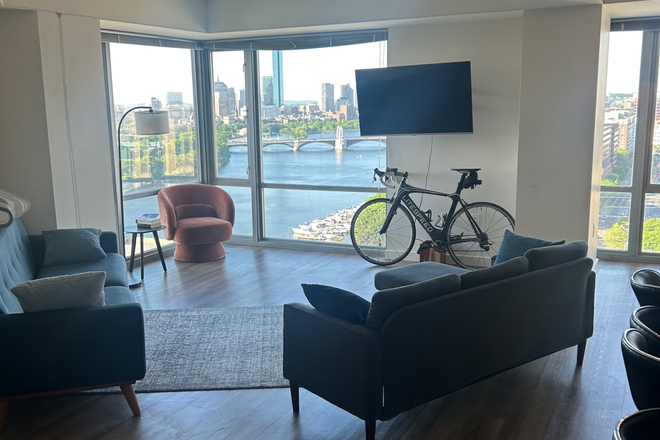 Apartment Common Area - Looking for two roommates in amenities building in East Cambridge!