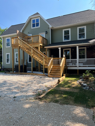 Separate entrance on side of house - Two x 2 two-bedroom, two bathroom completely renovated apartments in Roland park