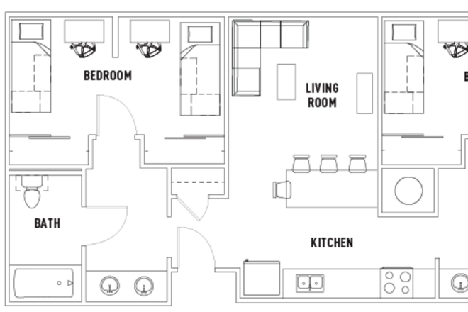 Unit 1A - Plaza Verde Shared 2B 2B