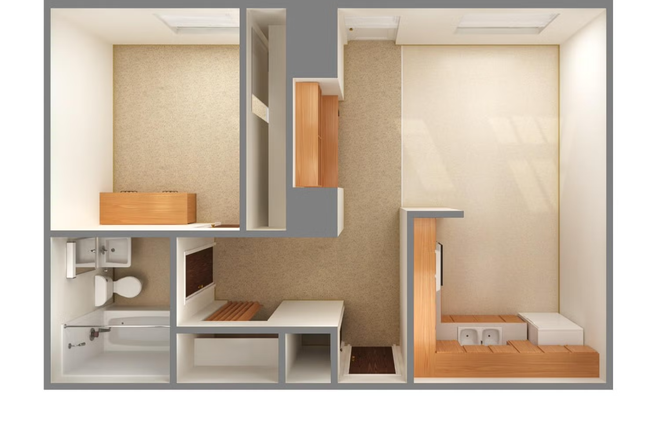 Floor plan - Smiley Court Apartment