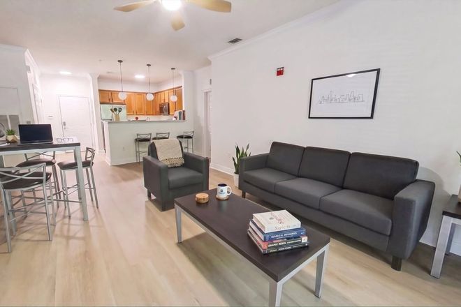 Living Room & kitchen - Lyons Corner Apartments