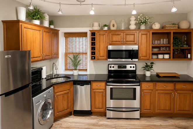 Kitchen - Historic Private Studio w/Parking – 3-Min Walk to MUSC Condo