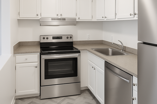 Beautiful kitchen with brand new appliances! - Charming 1BR/1BA apartment in Prime Chevy Chase, NW DC