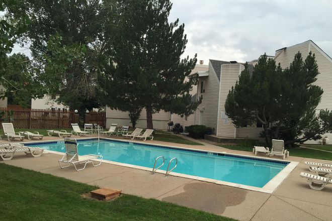 summer pool - Available APRIL 14, 2026 FURNISHED BDRM 26 FT LONG WITH VAULTED CEILING, SKYLIGHT AND PATIO