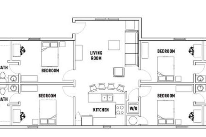 Floor Plan - The Lodges of East Lansing