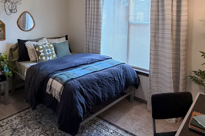 Model Bedroom - January 2027 Lease Takeover - OSU Apartment Room Available (Female Roommate) - Brooks at Stillwater