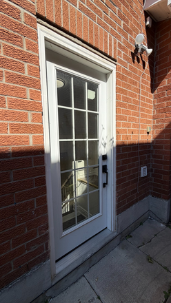 Outside door - 3 Bedroom Basement Apartment for Rent – Highland Creek