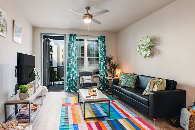 Living room furniture yes, drapes etc no - Sublease immediate studio single, 4th floor