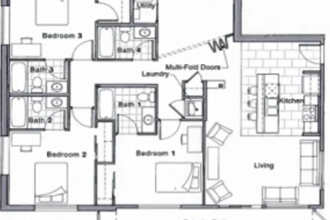 Floor Plan - The Ledges Apartments