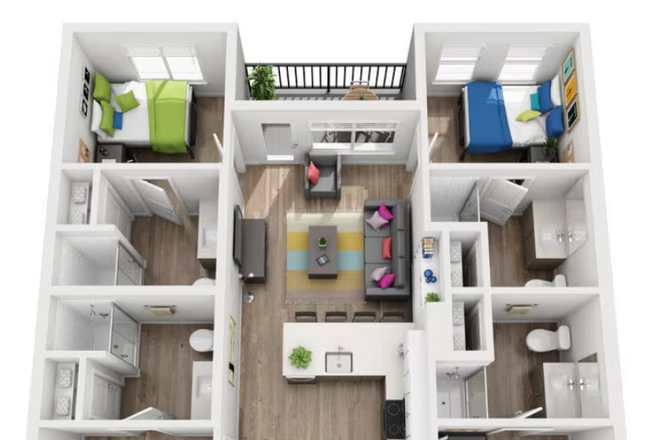 unit floor plan - Colab Apartments