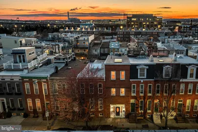 Second to the right with white paint around door - Federal Hill 3-Bed Townhouse