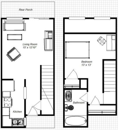 Floor Plan - Apartment on BUS route 27 for rent