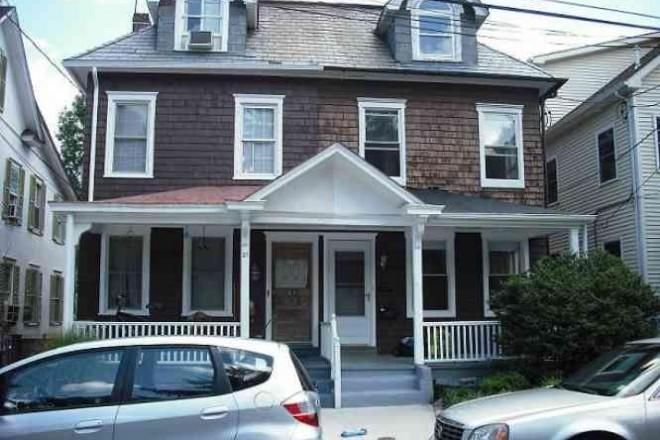 Front view with porch - 3BR apt-19 Humbert St-Princeton