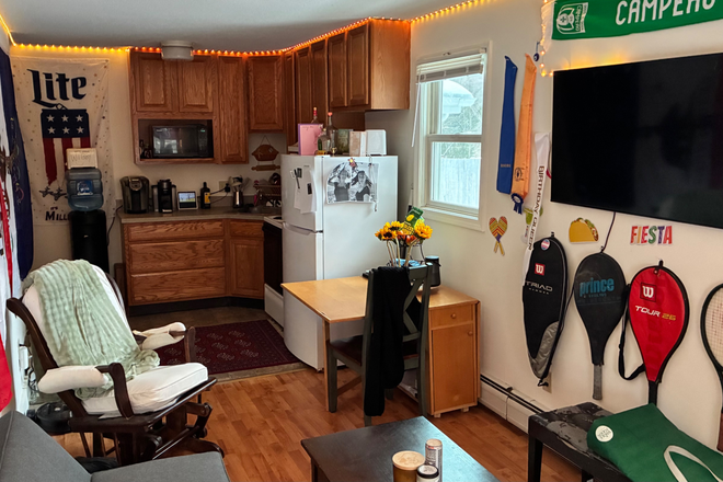 Living Room+ Kitchen - JUST 1ST LEASE START- 58 N EAST ST- WALKABLE TO UMASS