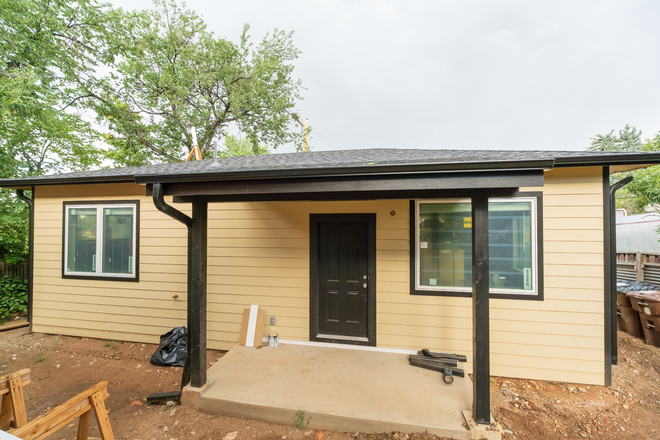 front entrance / covered porch - New Build on The Hill w/ Central Air