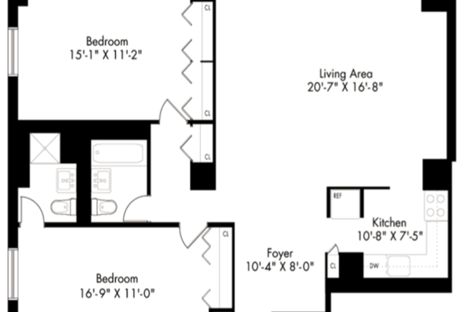 Flexroom in the living room - Flex Room Available at Waterside Plaza (Kips Bay) - Flexible Move-In