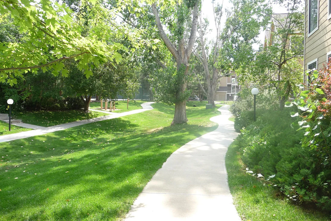 Grounds outside front door - POOL, PARKING, PETS WELCOME