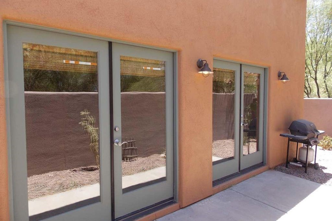 Back patio - Olsen Townhomes near the University of Arizona.