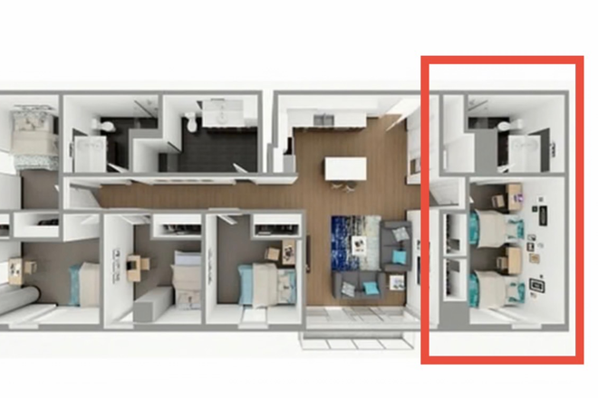 Bedroom - Double Or Single Room Right on Campus