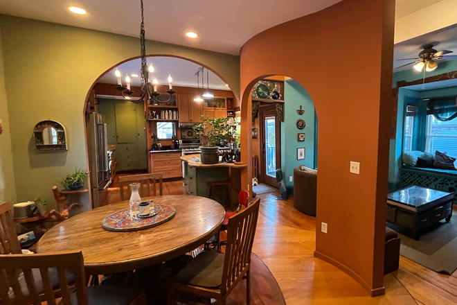 open concept 1st floor - Stunning Bohemian home in the heart of Davis Sq.