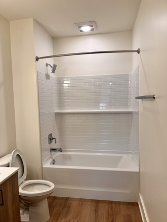 Bathroom shower - Discovery Housing Apartments for Graduate Students *Newly Built*