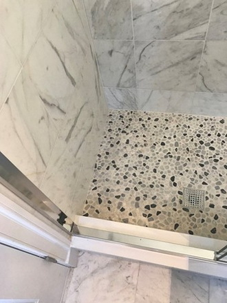 one of the marble bath rooms - Condo,4beds 3 baths, 2+ Parking, Inman, Union, Central, 2 minutes to a Park