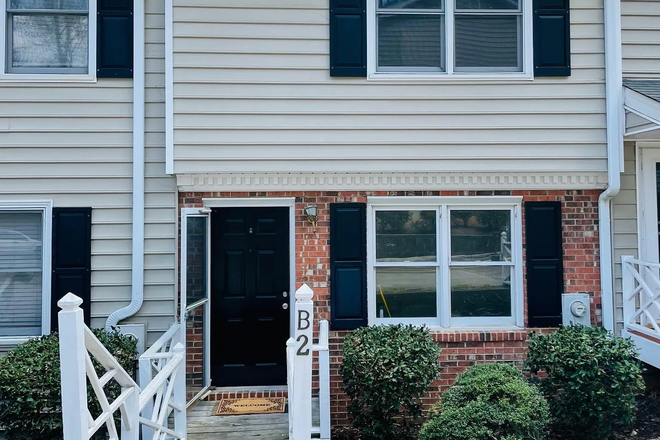 Front view of the house. - Room in Carrboro townhome for rent