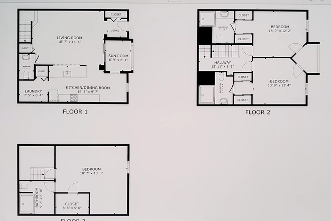 Condo Floor Plan - EXTREMELY RARE LARGER THAN MOST 3BRM 3.5BATH TO SHARE WITH YOUR OWN PRIVATE 255SQFT SUITE (BRM+BATH) Condo