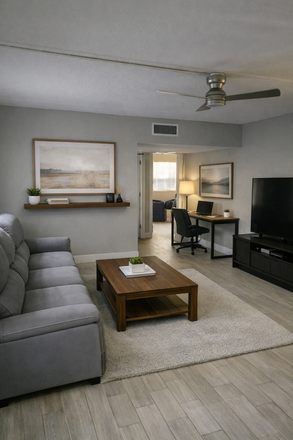 Living Room - Entire Home - 2 Bed / 2 Full Baths - No Application Fee